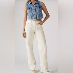 Levi’s 501 90’s jeans, Ecru, size 27x30.